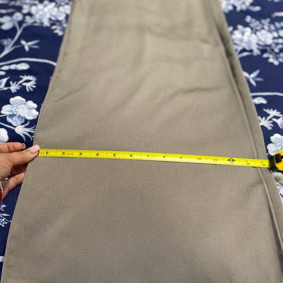 Finders Silky Jumpsuit Wide Legs Spaguetti Straps Metalic Olive Size M - Picture 10 of 10